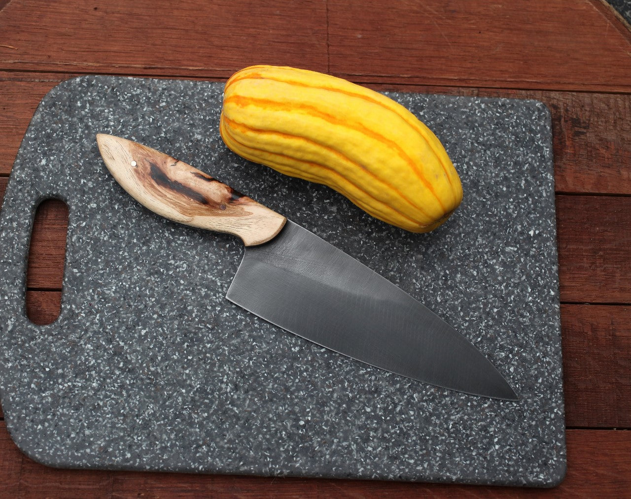 7.5 inch Chef knife, knotty hickory