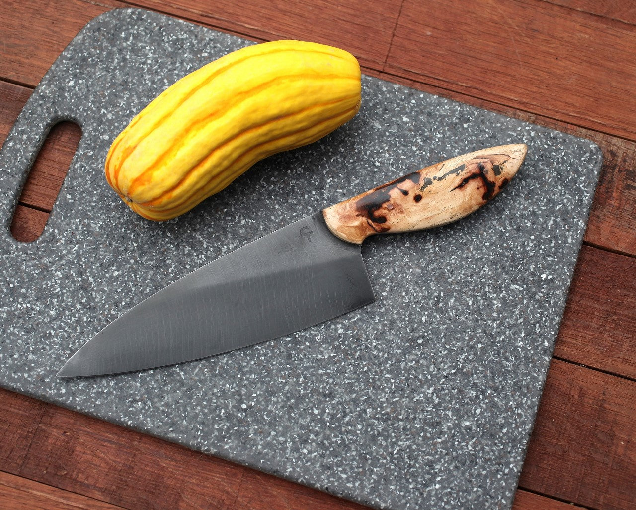 7.5 inch Chef knife, knotty hickory