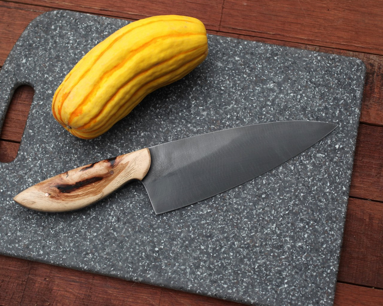 7.5 inch Chef knife, knotty hickory