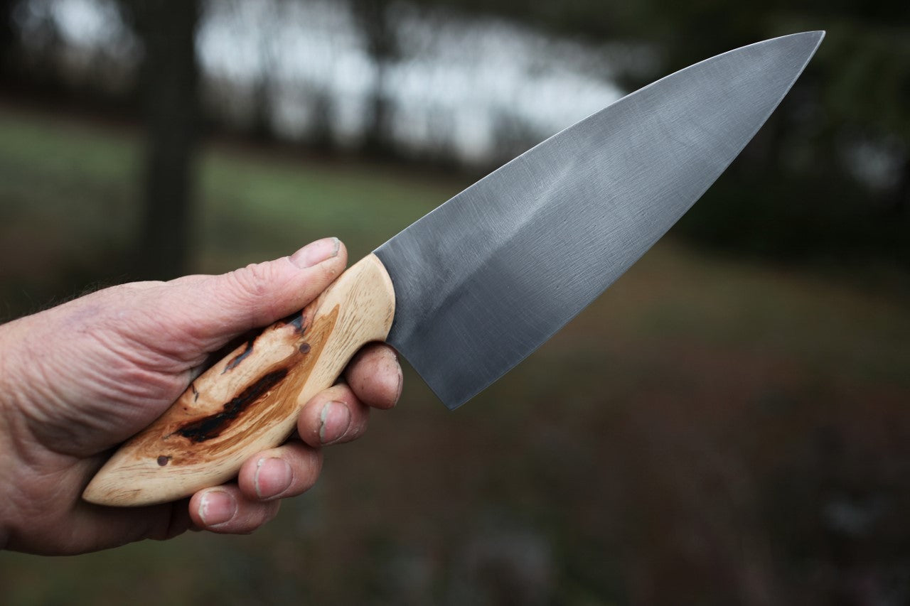 7.5 inch Chef knife, knotty hickory