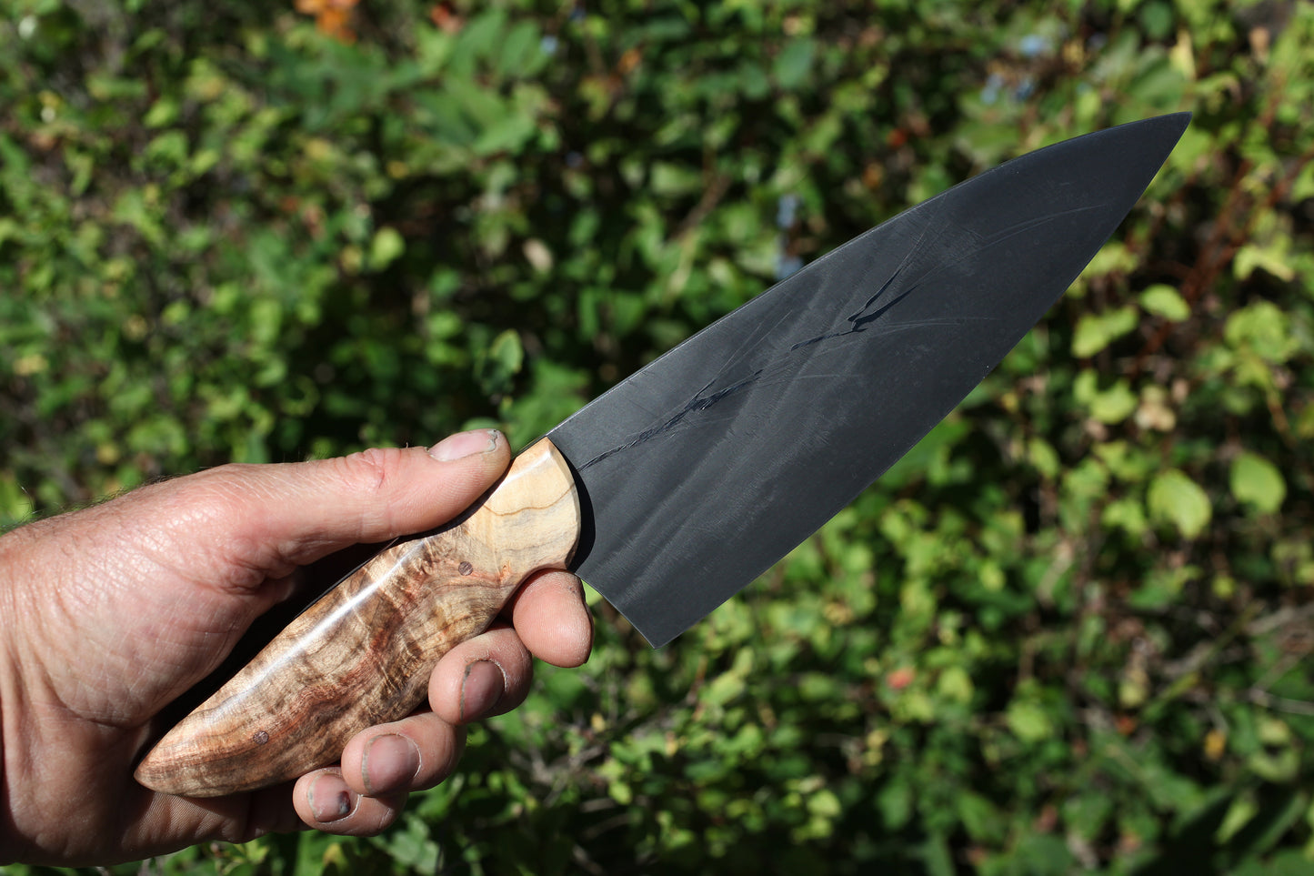7.5 Custom Chefs knife - fancy box elder