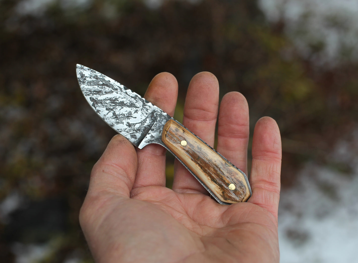 Mountain Man Neck Knife, cougar claw