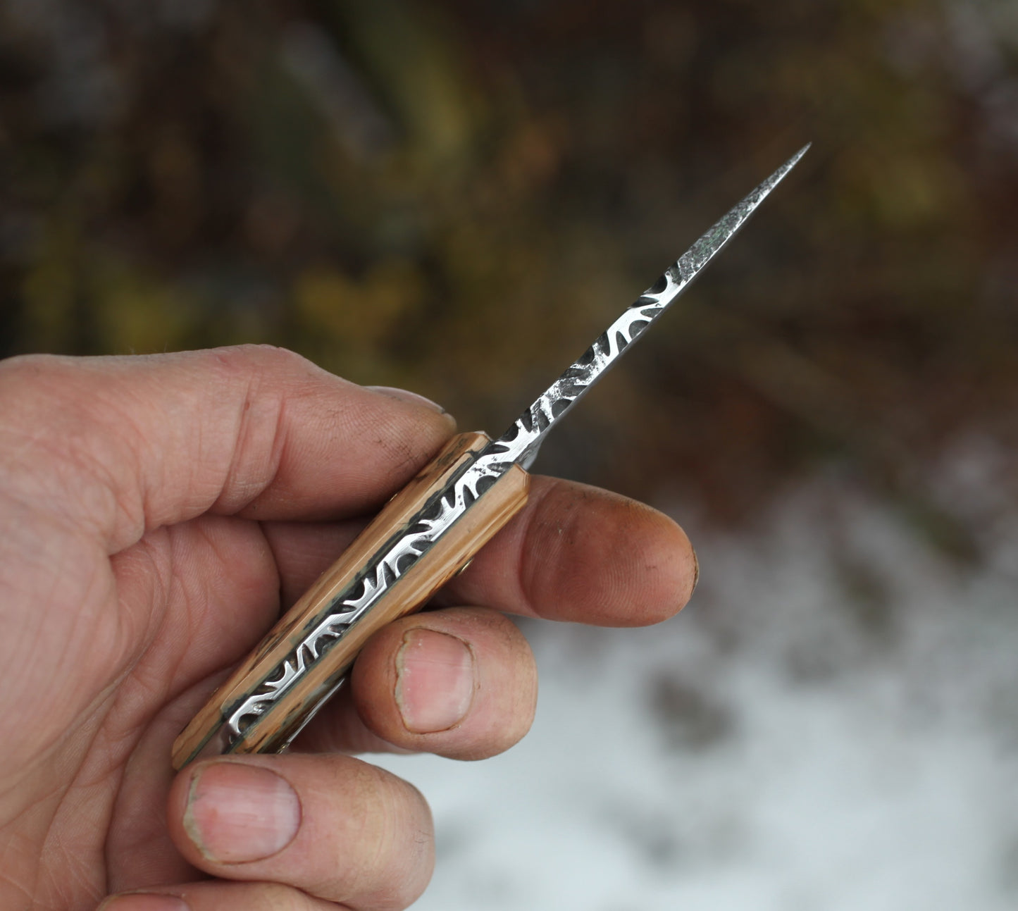 Mountain Man Neck Knife, cougar claw
