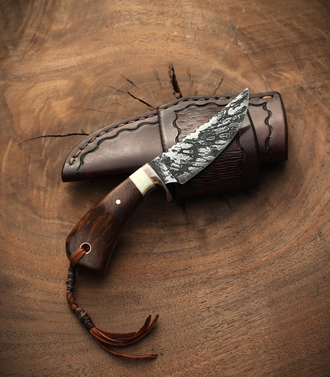 3 Finger Utility, ironwood/fossil tusk