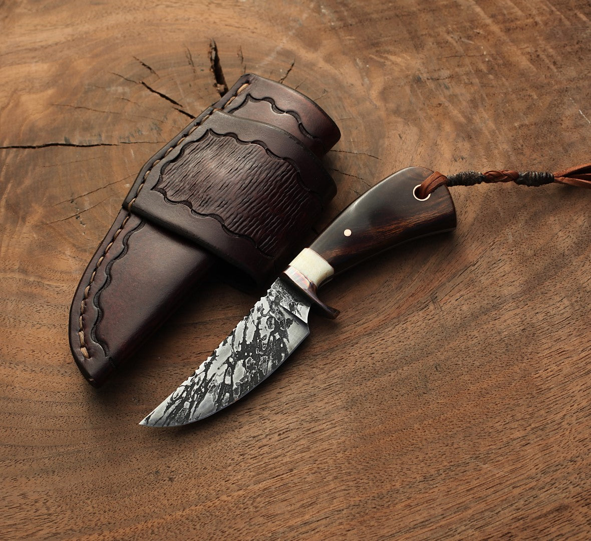 3 Finger Utility, ironwood/fossil tusk