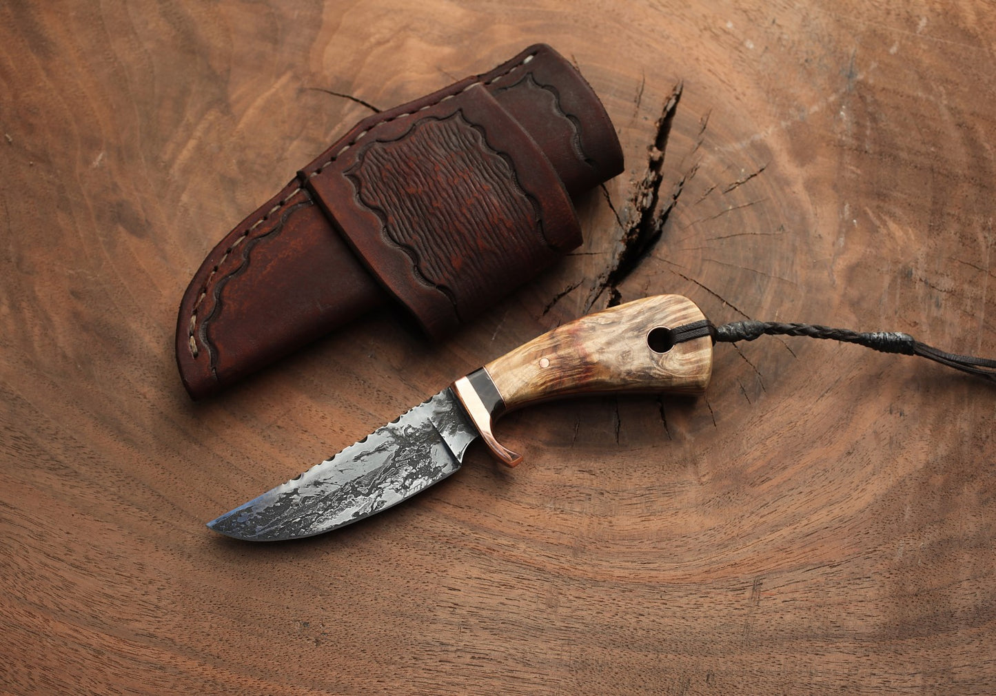 3 Finger Utility, box elder and horn