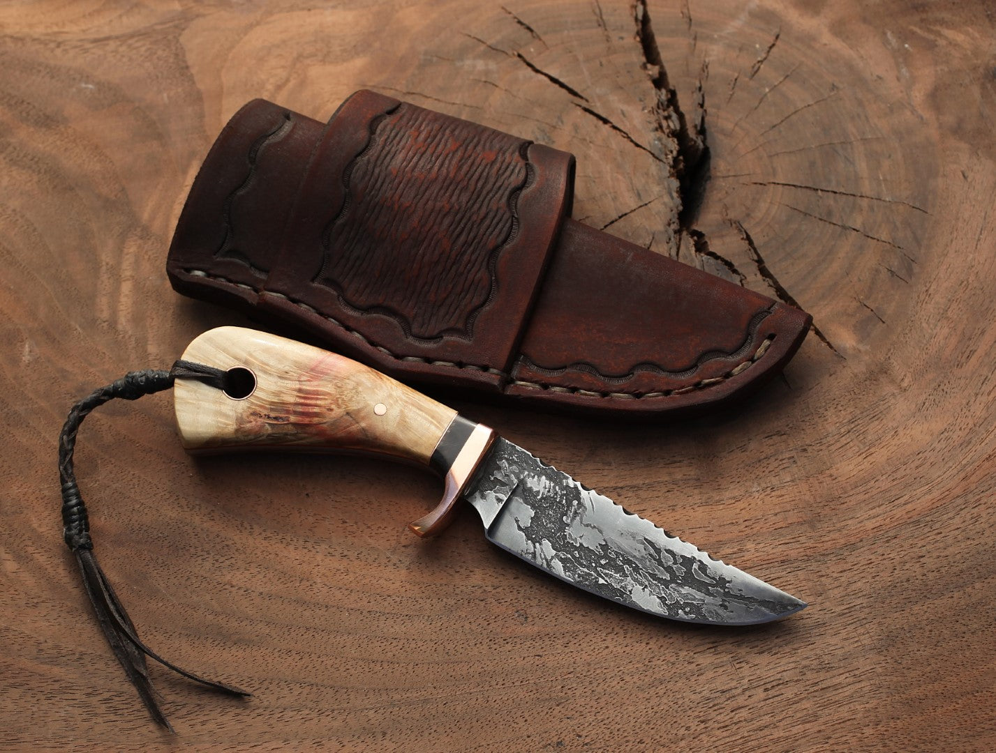 3 Finger Utility, box elder and horn