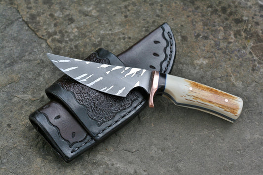 EDC Custom Utility Knife with Mammoth Ivory