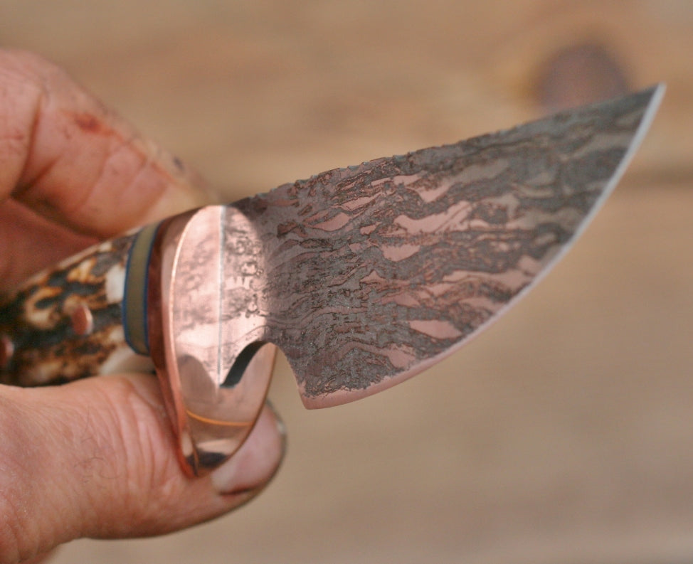 Choke up Utility Knife, sambar stag