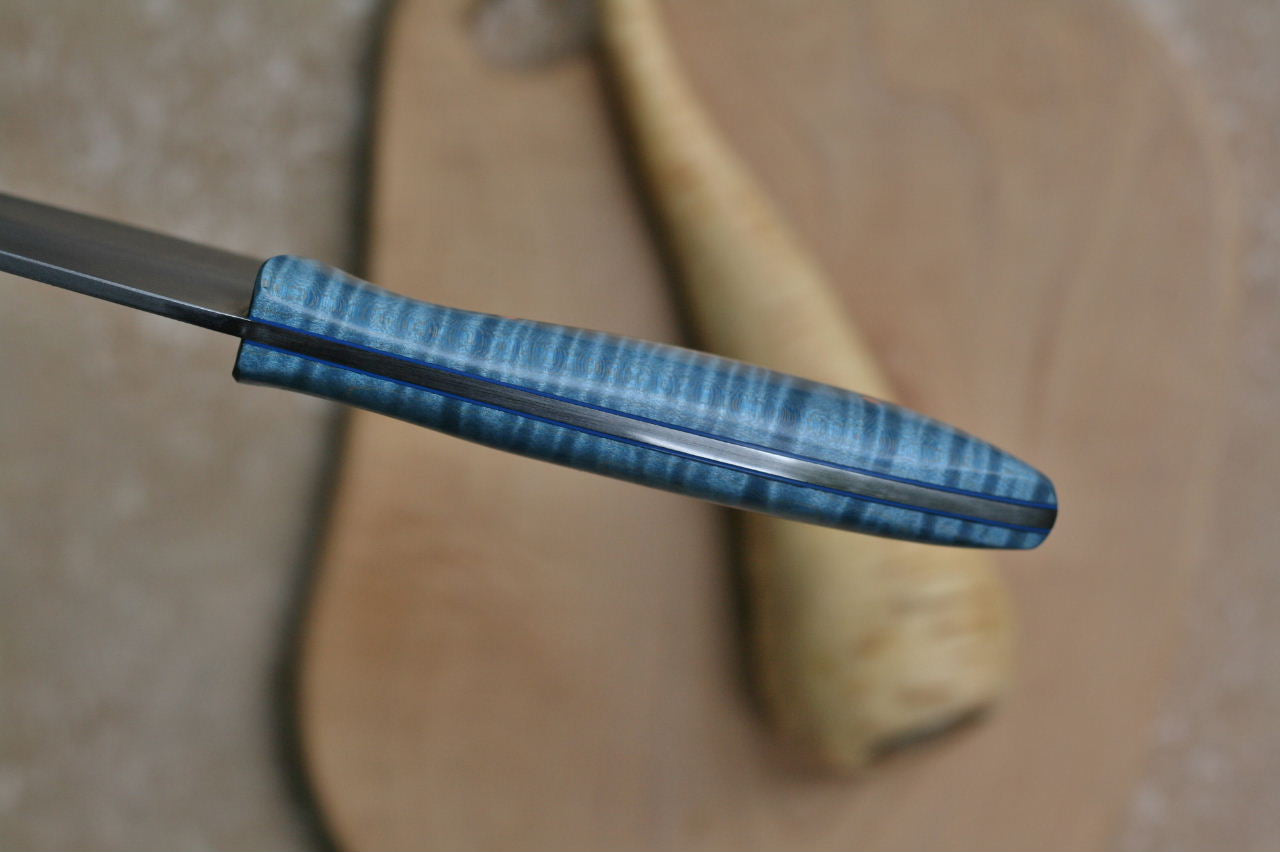 Custom chefs knife, baby blue