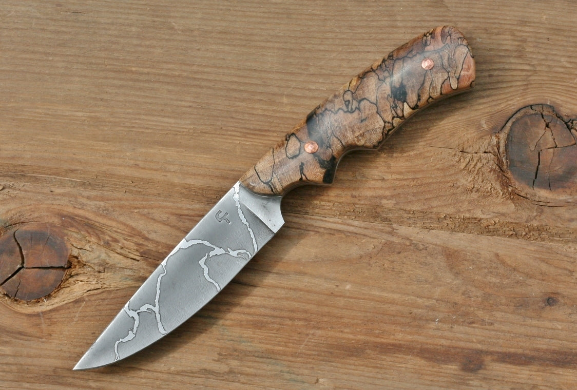 Bird and Trout, spalted maple