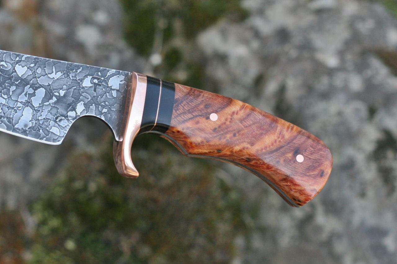 choke up utility, EDC, sequoia root burl