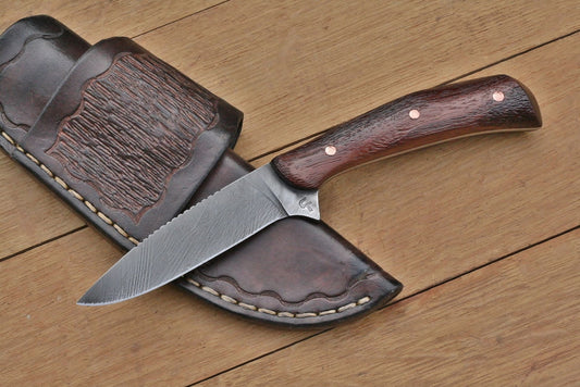 Custom bird and trout, African rosewood