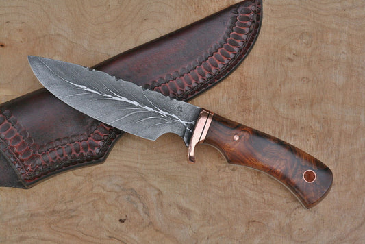 Large game hunter/camp knife, Ironwood