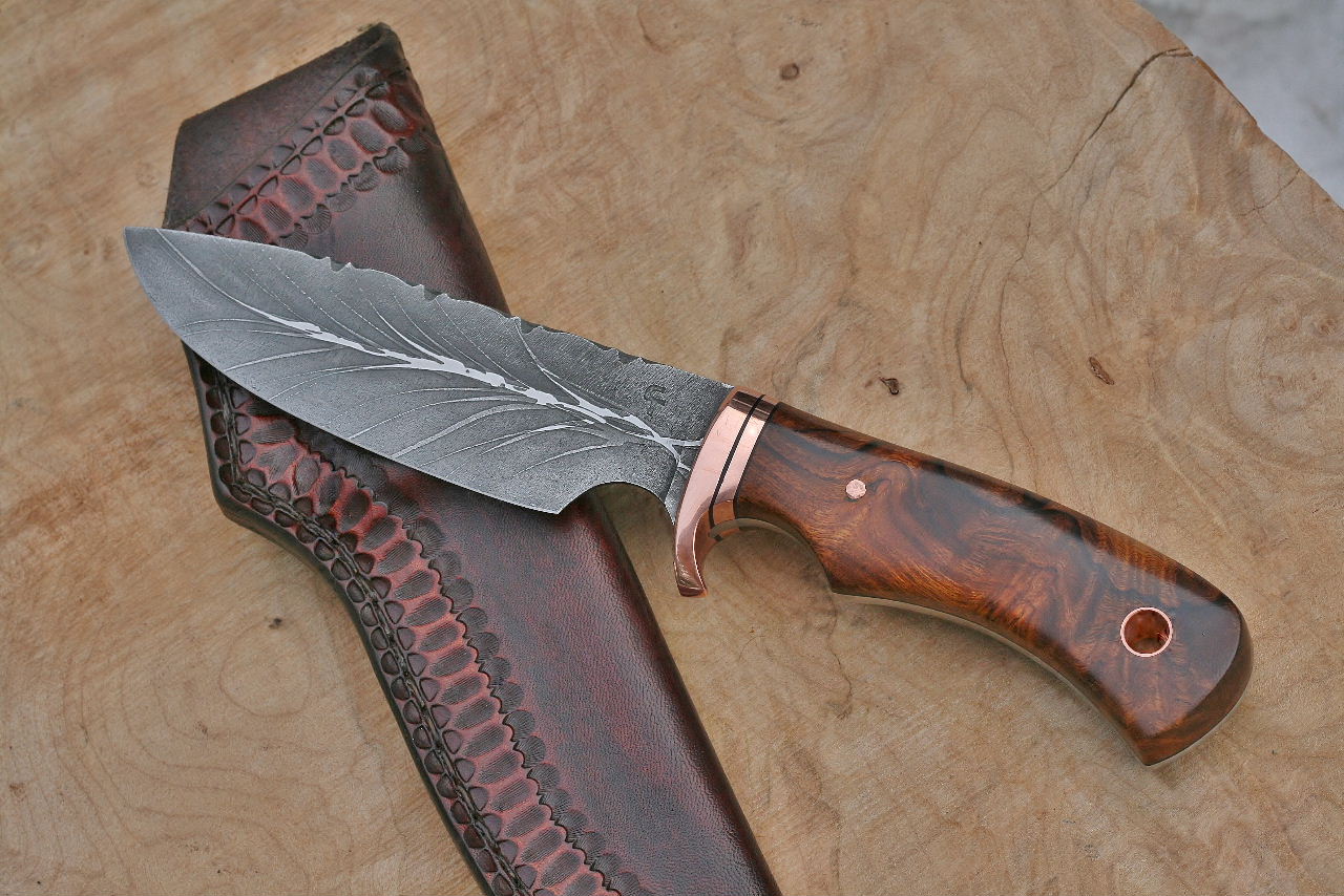 Large game hunter/camp knife, Ironwood