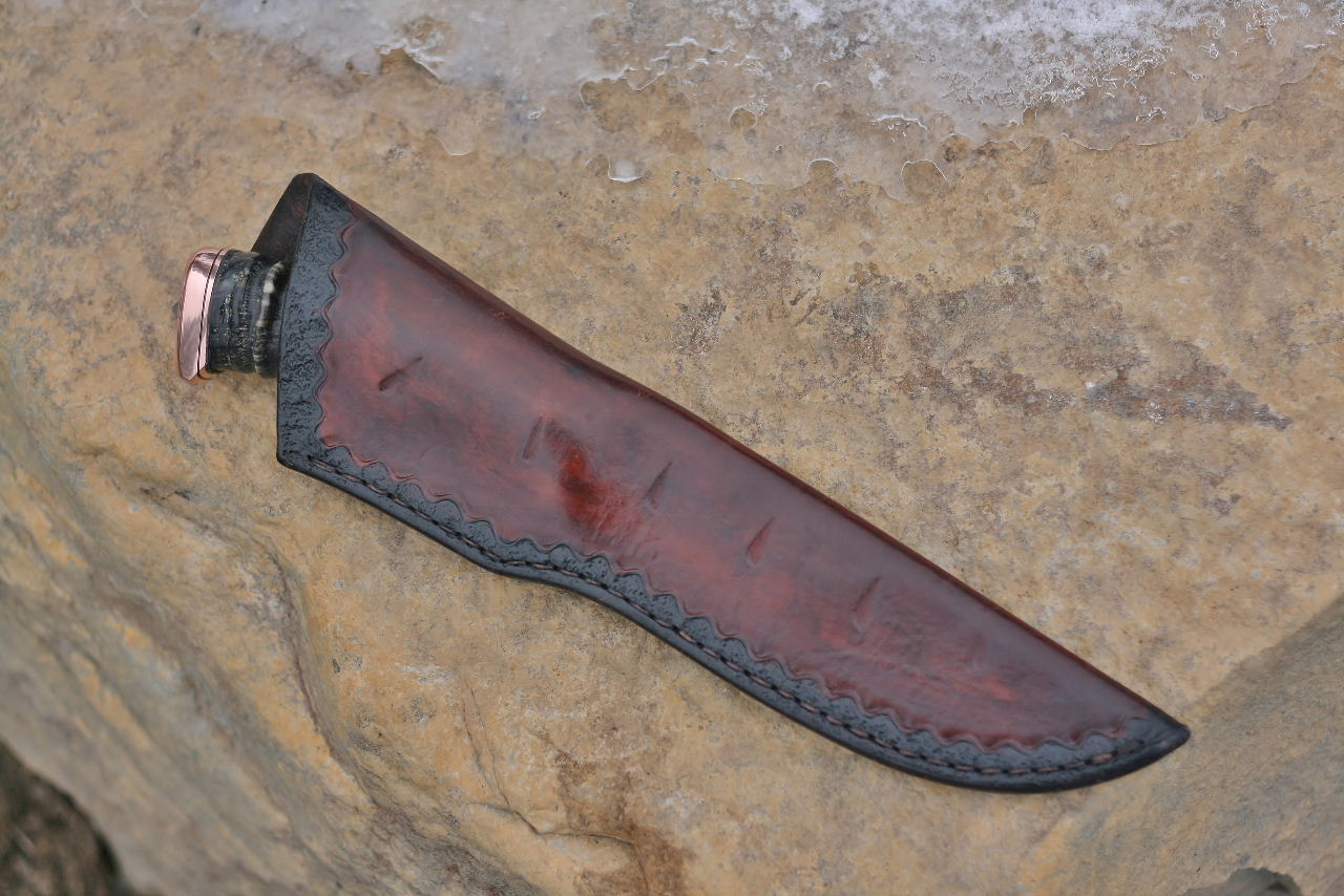 Dark fighter, blesbok horn