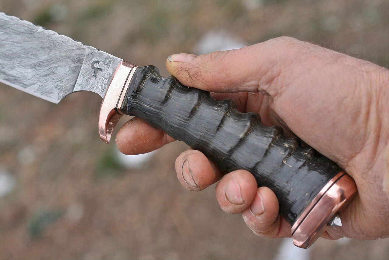 Dark fighter, blesbok horn