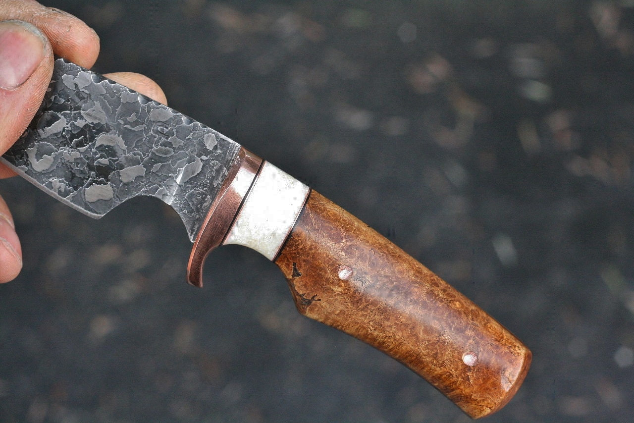 Custom utility, EDC, locust burl