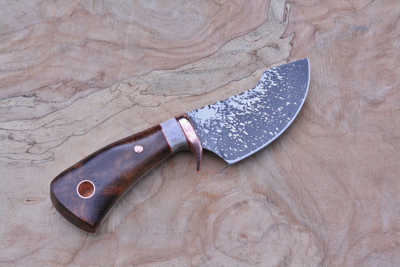 3 finger skinner, ironwood burl