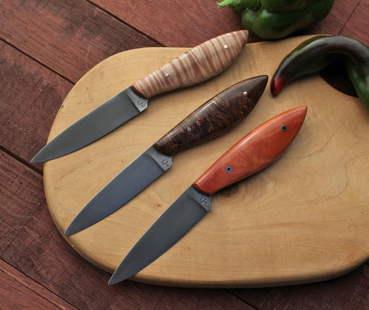 Custom paring knives, 3.75 inch blade