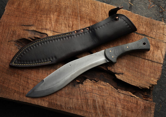 10 inch modified Kukri, canvas micarta