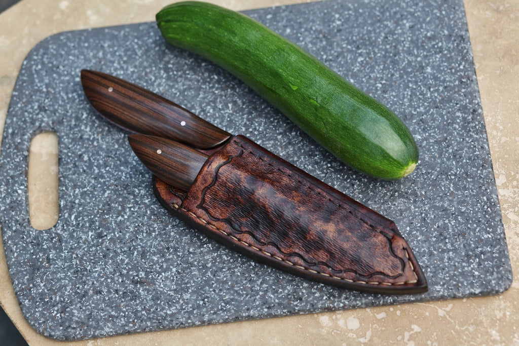 Custom chef set, Macassar ebony