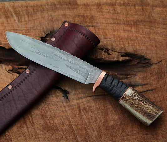 Custom Camp knife, elk and antelope