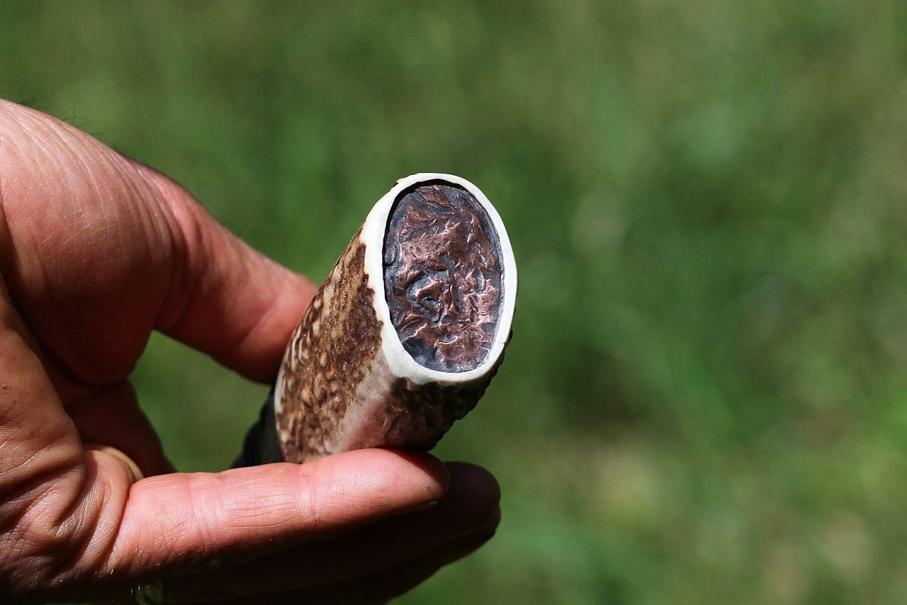 Custom Camp knife, elk and antelope