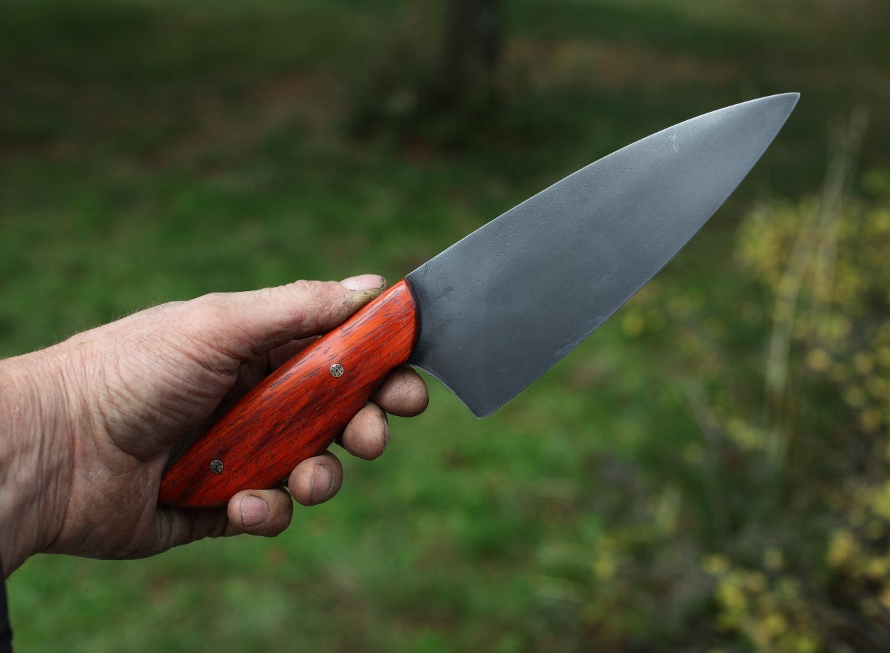 Custom 6.5 Chefs knife, African padauk wood