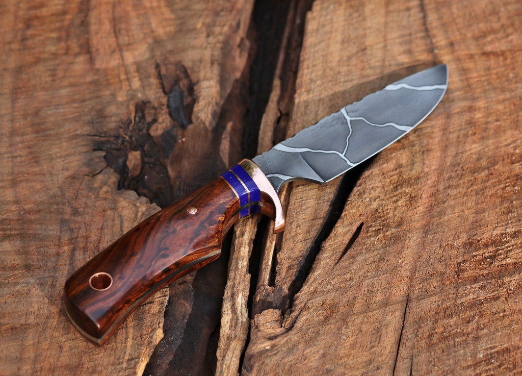 Custom drop point hunter, ironwood