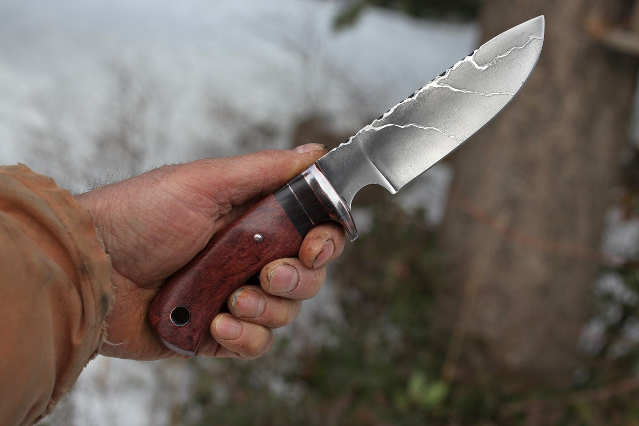 Large Game/Camp knife, bubinga wood