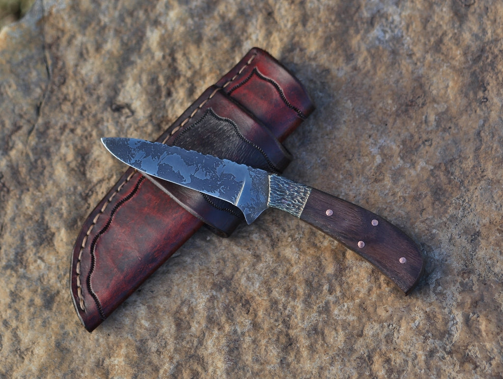 Custom bird and trout, African rosewood
