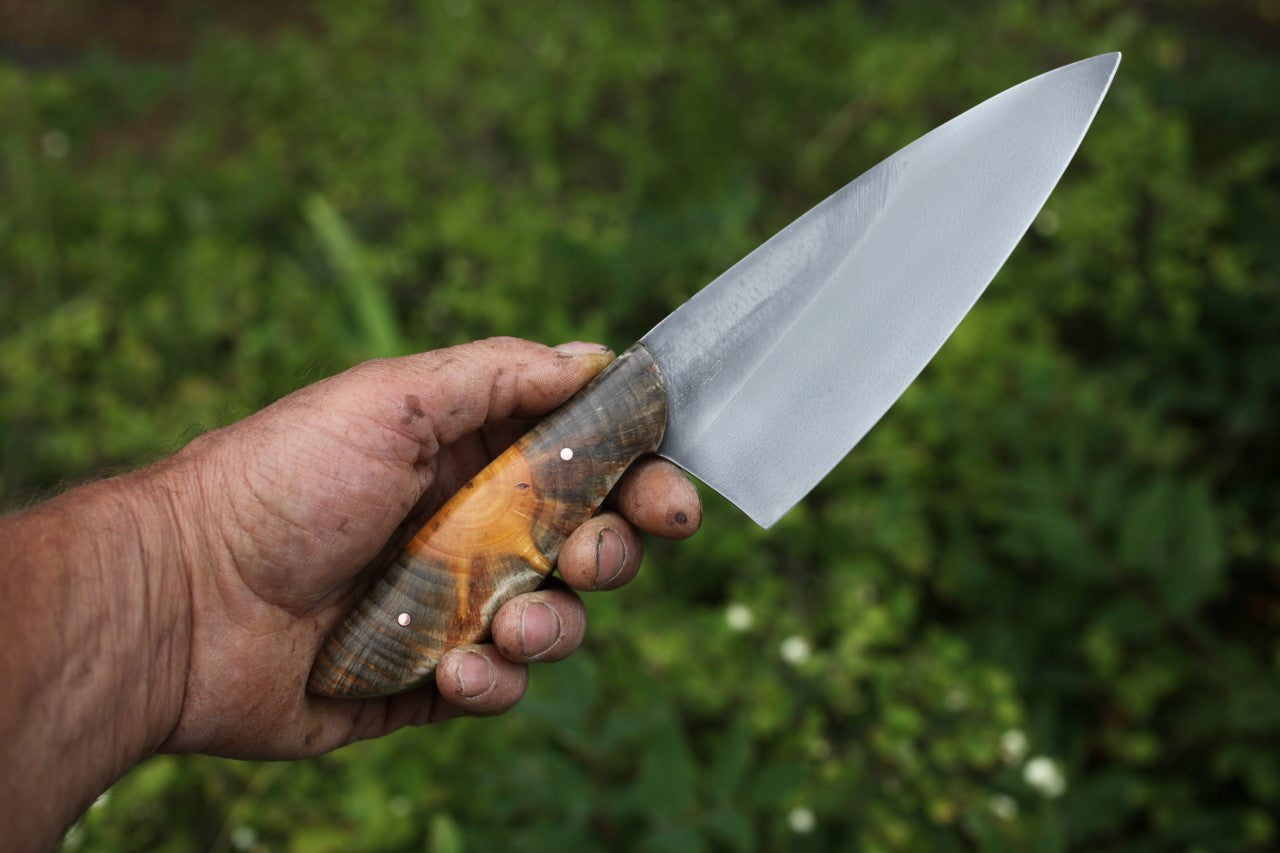 6.5 inch Custom Chefs knife, Ponderosa pine