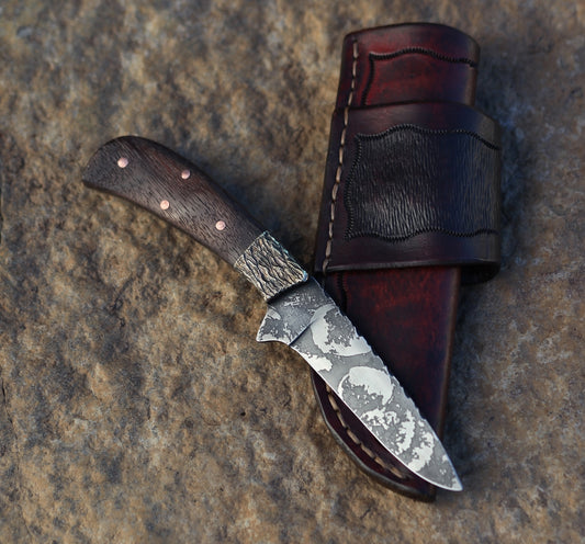 Custom bird and trout, African rosewood