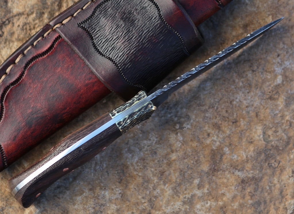 Custom bird and trout, African rosewood