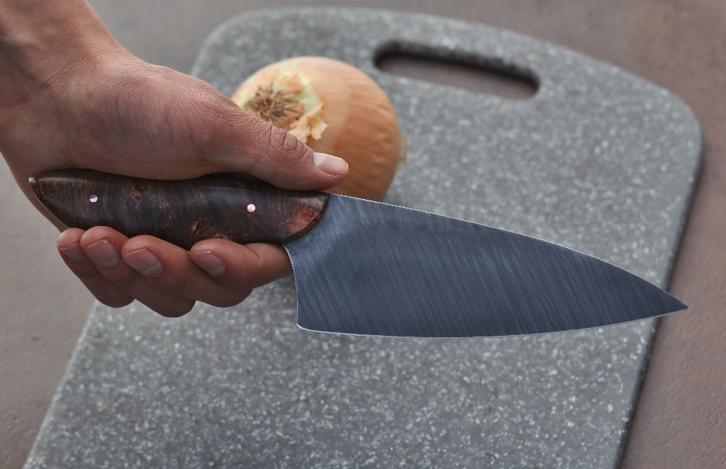 6 inch Chefs knife, spalted and figured maple