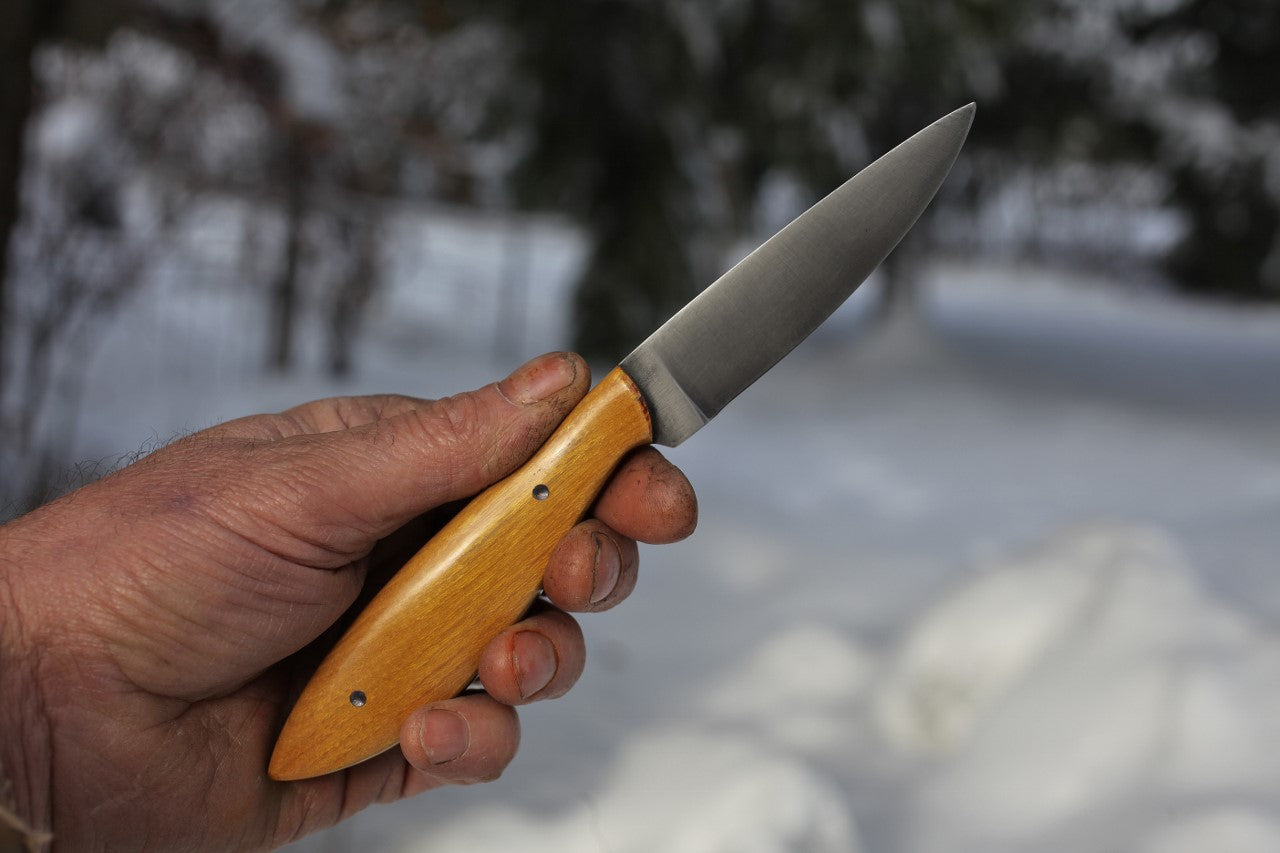 3 Custom Paring knives, 3.5 inch cutting edge