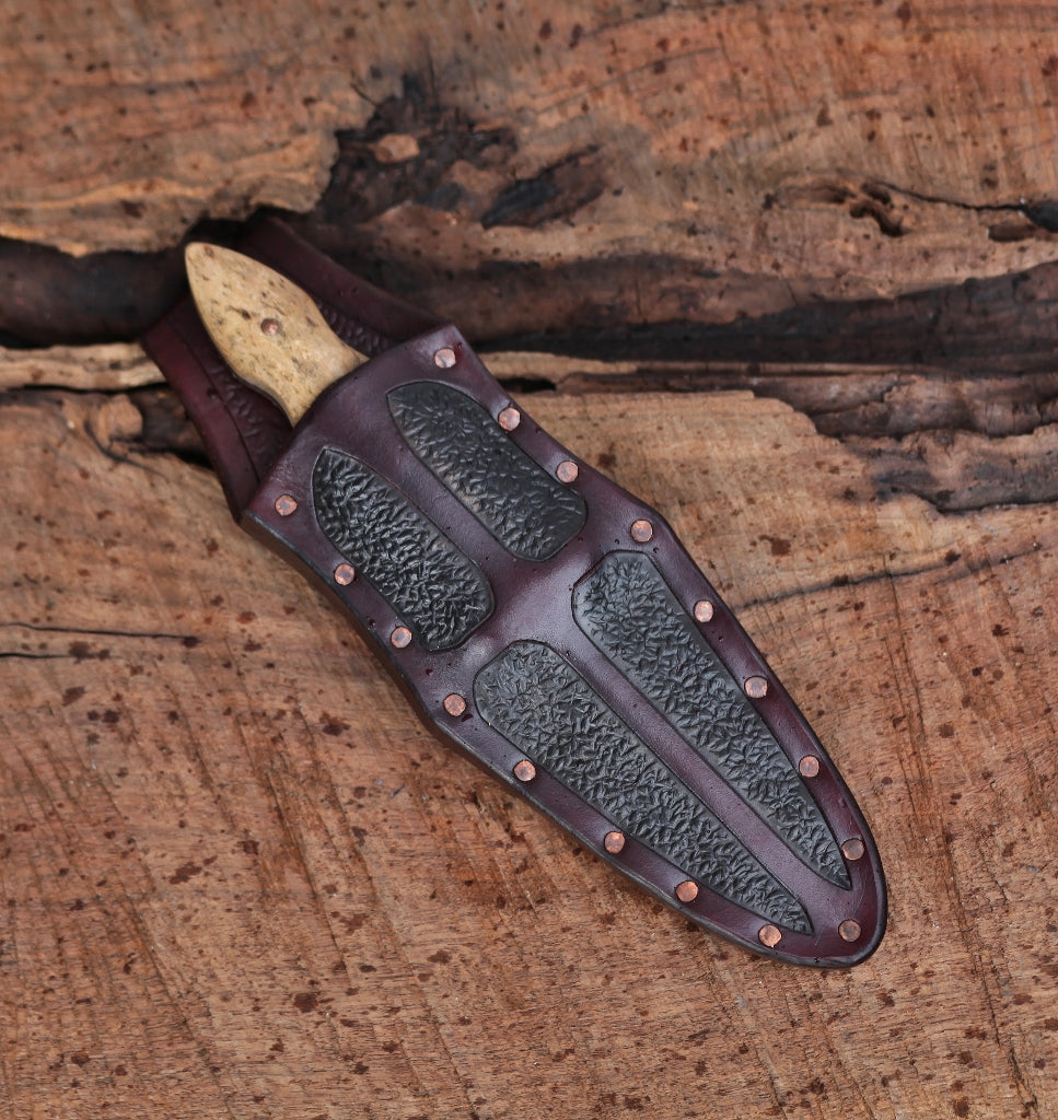 2 edged Renaissance knife, oosik and copper