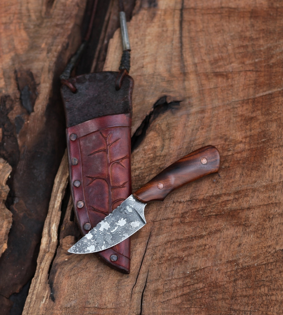 Neck knife, ironwood