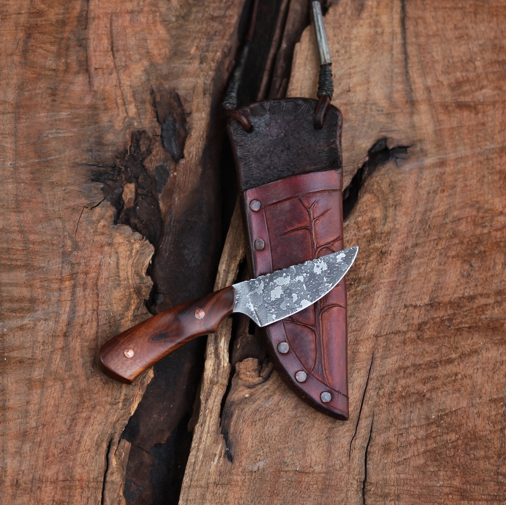 Neck knife, ironwood