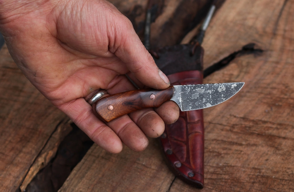 Neck knife, ironwood