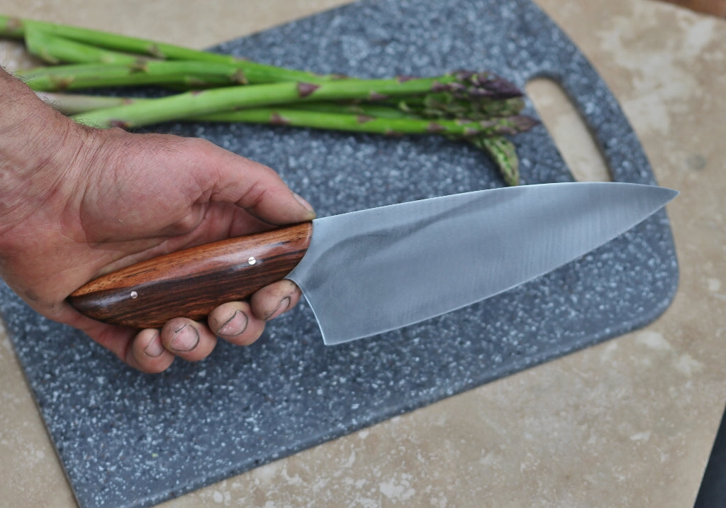 Custom 7 inch Chefs knife, Borneo ebony