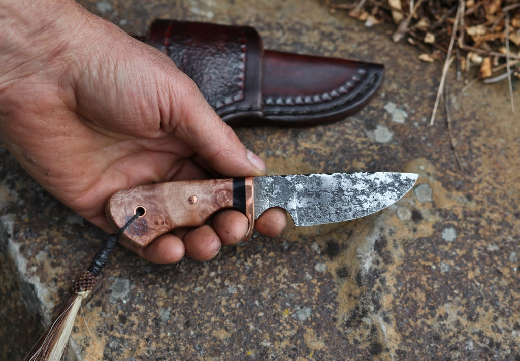 Little Guy EDC, maple burl
