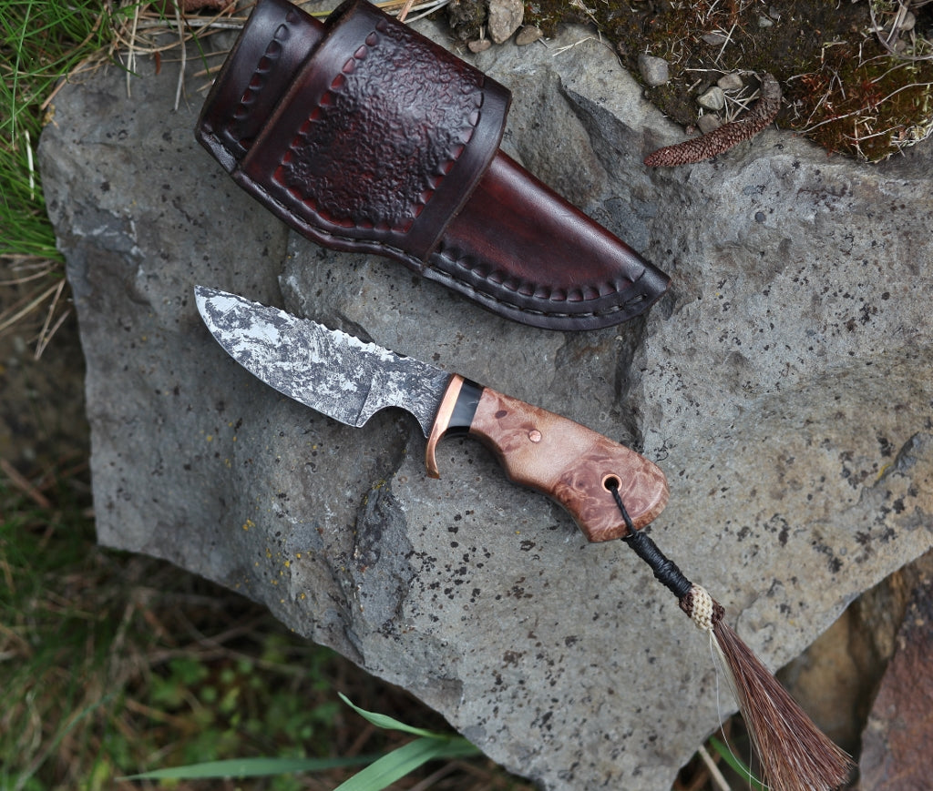 Little Guy EDC, maple burl