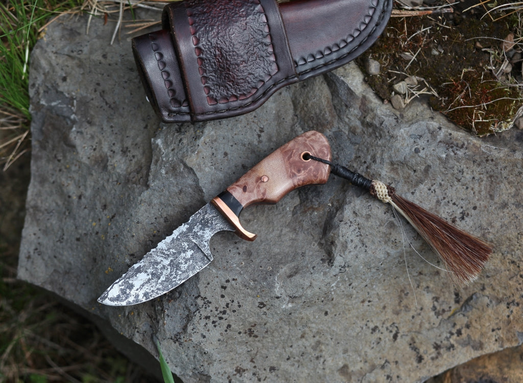 Little Guy EDC, maple burl