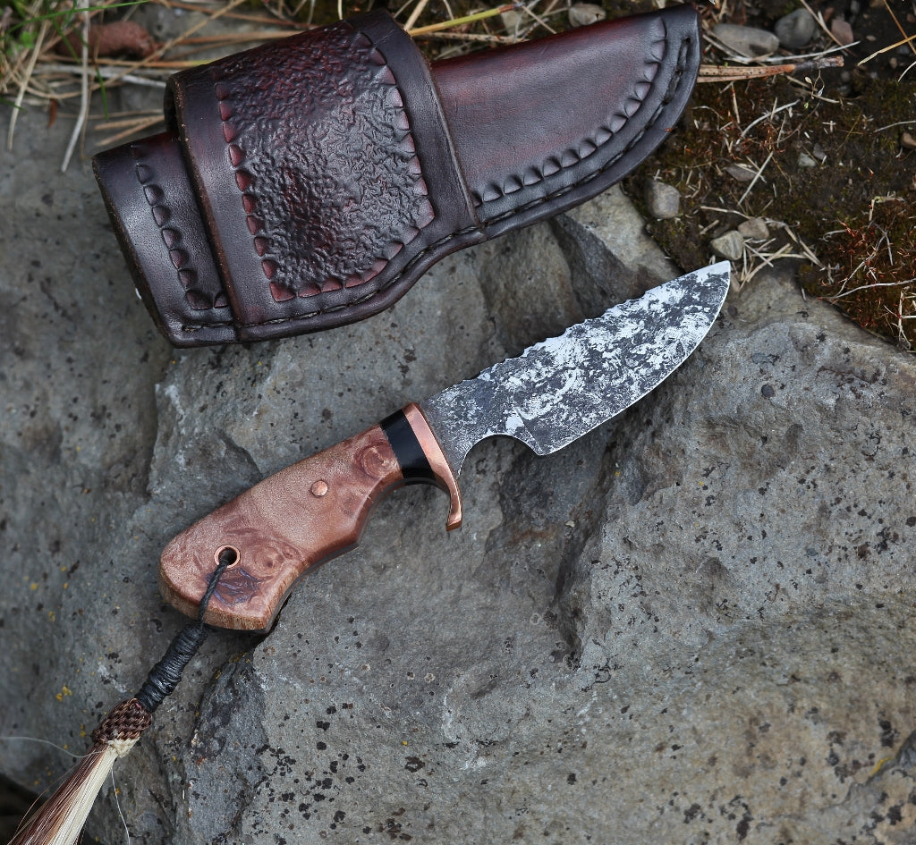 Little Guy EDC, maple burl