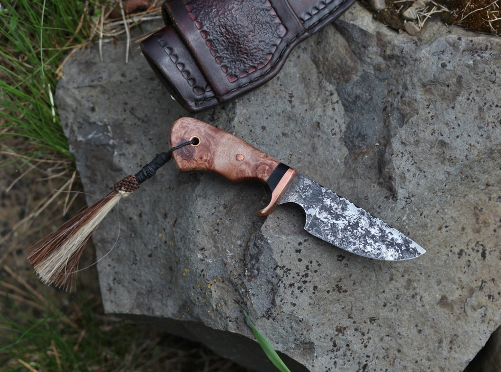 Little Guy EDC, maple burl