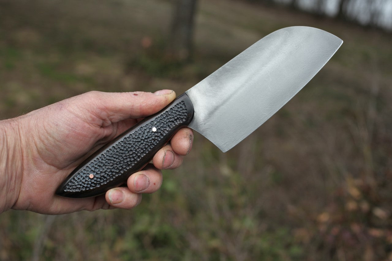 Custom 5.5 inch Camp/chef, African blackwood
