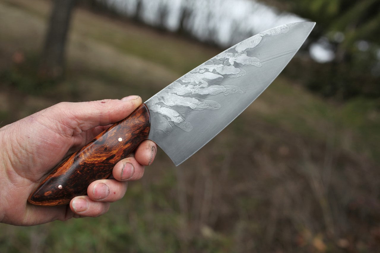 7.5 inch Chefs knife, fancy ironwood