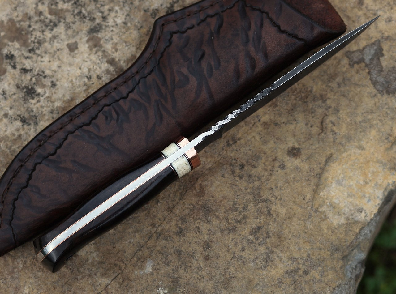 Large Game Hunter/Camp knife, African blackwood
